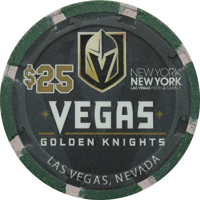 New York New York Casino Las Vegas Nevada $25 Vegas Golden Knights Chip 2019