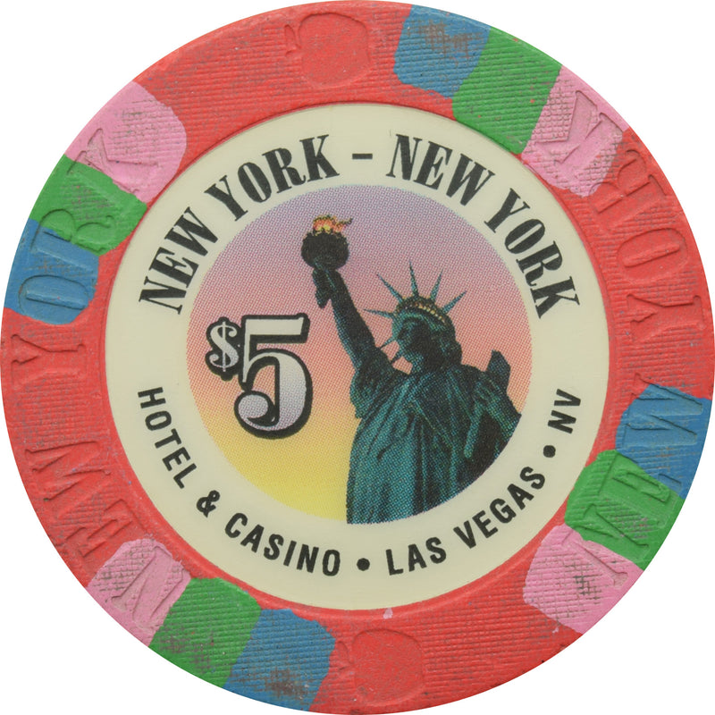 New York Casino Las Vegas Nevada $5 2002