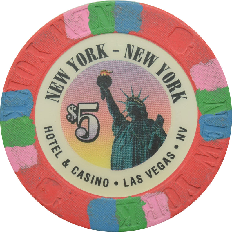 New York Casino Las Vegas Nevada $5 2002