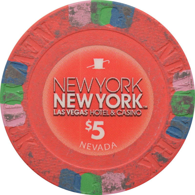 New York New York Casino Las Vegas Nevada $5 Chip 2011
