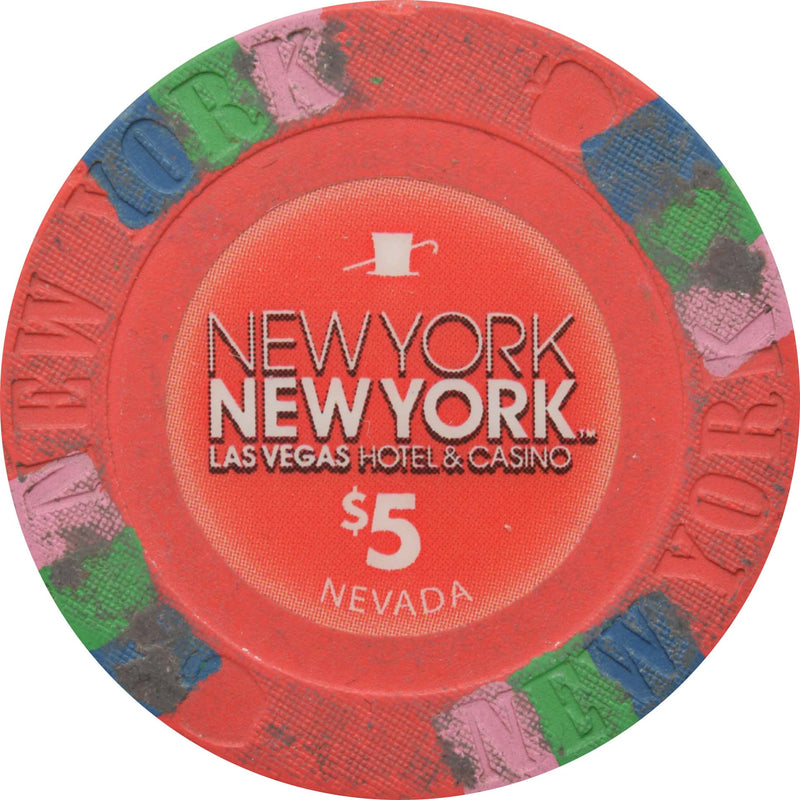 New York New York Casino Las Vegas Nevada $5 Chip 2011