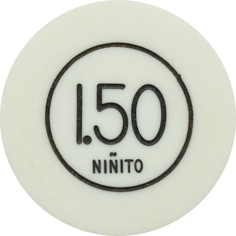 Ninito Blanca Hotel el Globo Pinar Del Rio Cuba $1.50 Chip