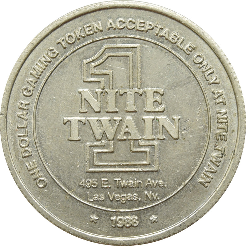 Nite Twain Las Vegas NV $1 Token 1988
