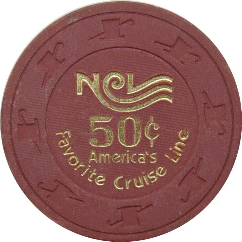 Norwegian Cruise Line (NCL) Casino 50 Cent Chip