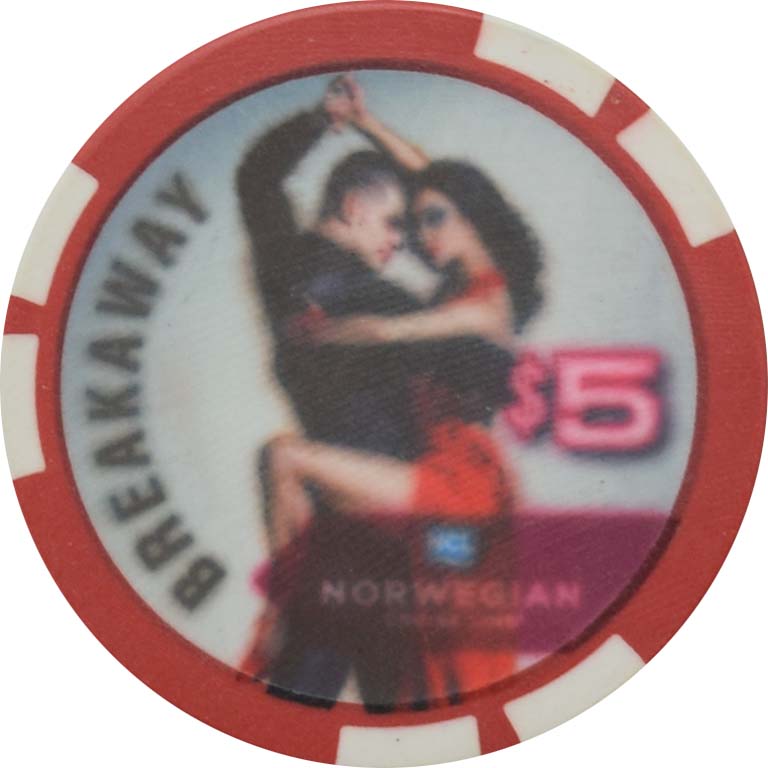 Norwegian Cruise Line (NCL) Casino $5 Ceramic Chip