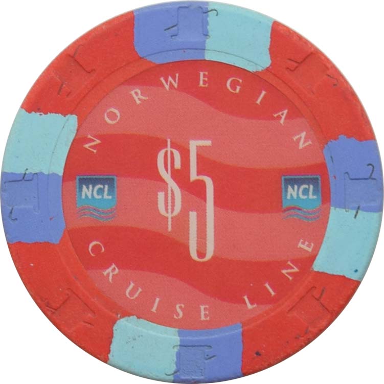 Norwegian Cruise Line (NCL) Casino $5 RHC Chip