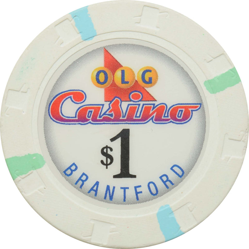 Brantford Charity (OLG Casino) Brantford Ontario Canada $1 Chip