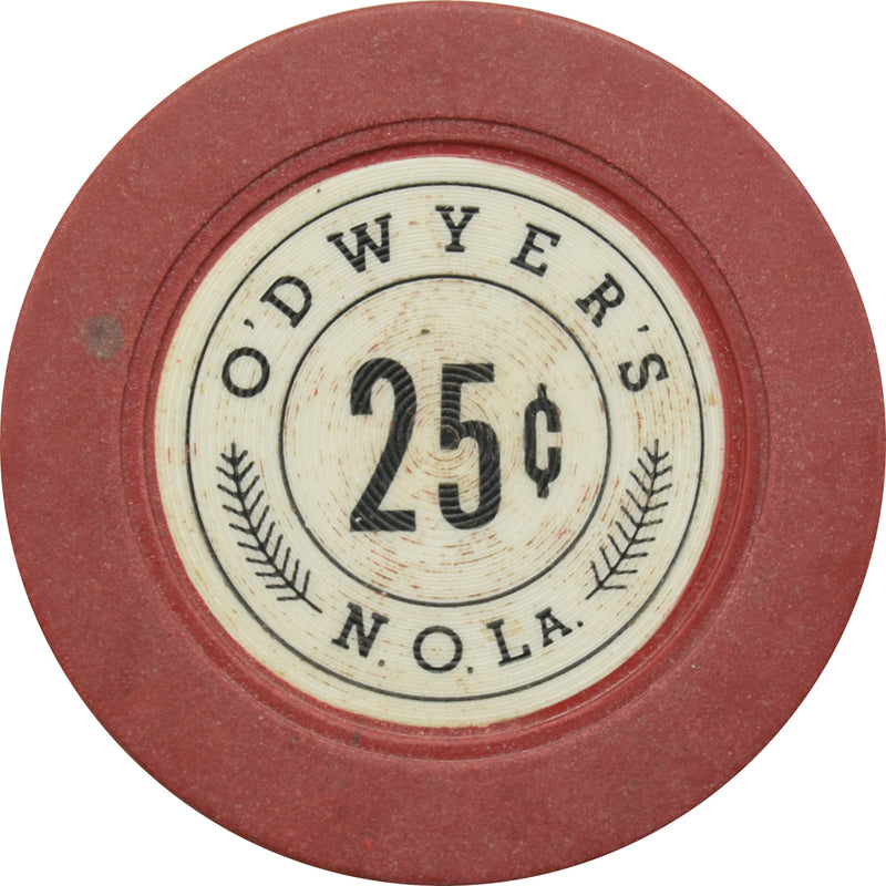 O'Dwyer's Illegal Casino New Orleans Louisiana 25 Cent Chip
