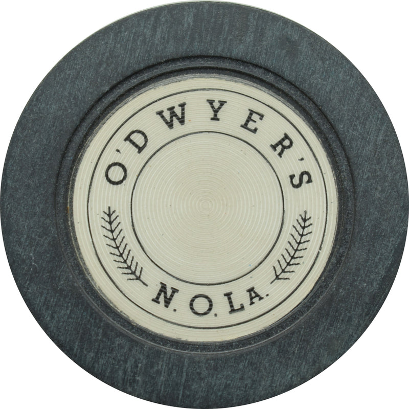 O'Dwyer's Illegal Casino New Orleans Louisiana Black Roulette Chip