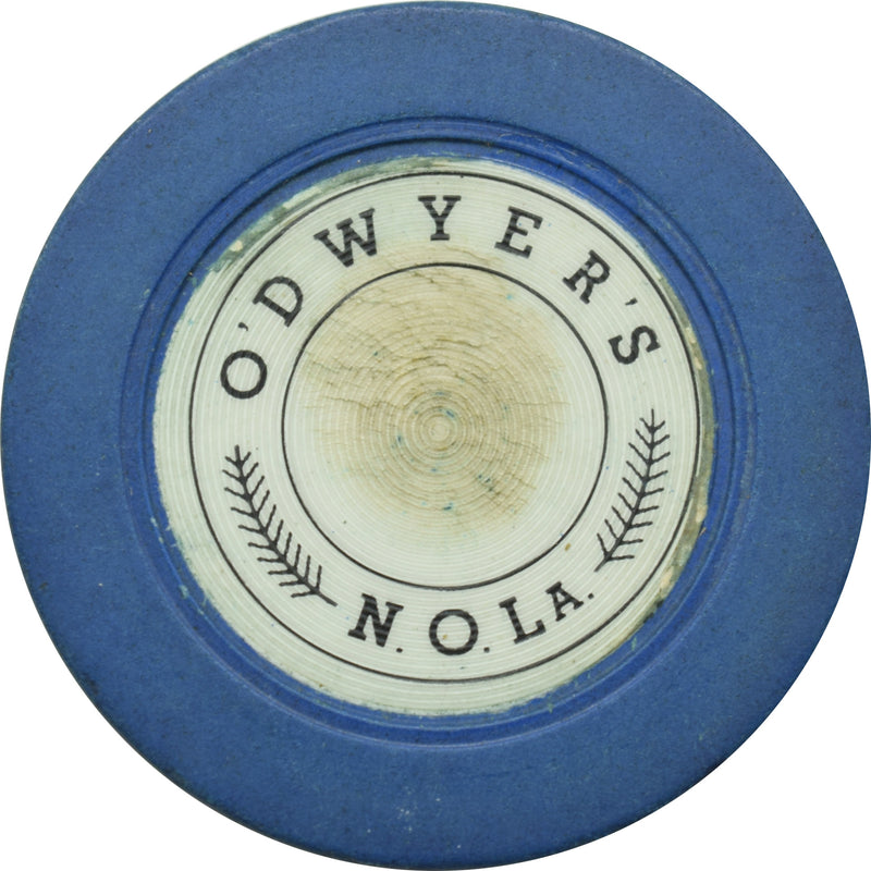 O'Dwyer's Illegal Casino New Orleans Louisiana Blue Roulette Chip