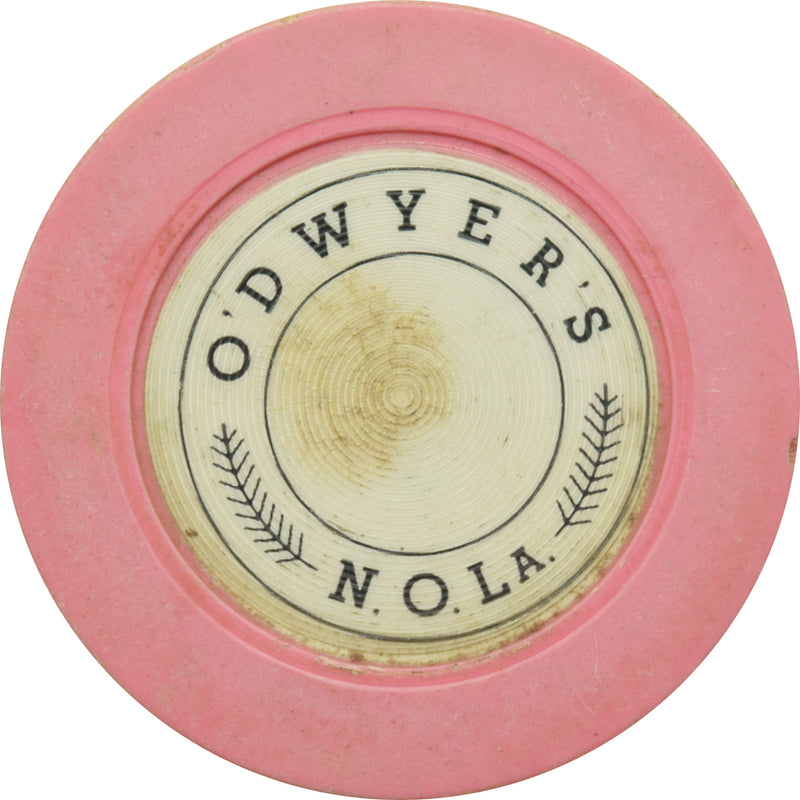 O'Dwyer's Illegal Casino New Orleans Louisiana Pink Roulette Chip