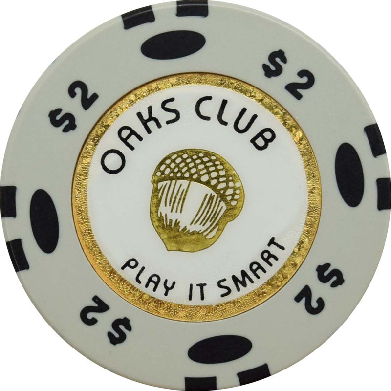 Oaks Club Casino Emeryville California $2 Chip