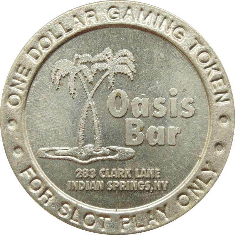 Oasis Bar Indian Springs NV $1 Token 1996