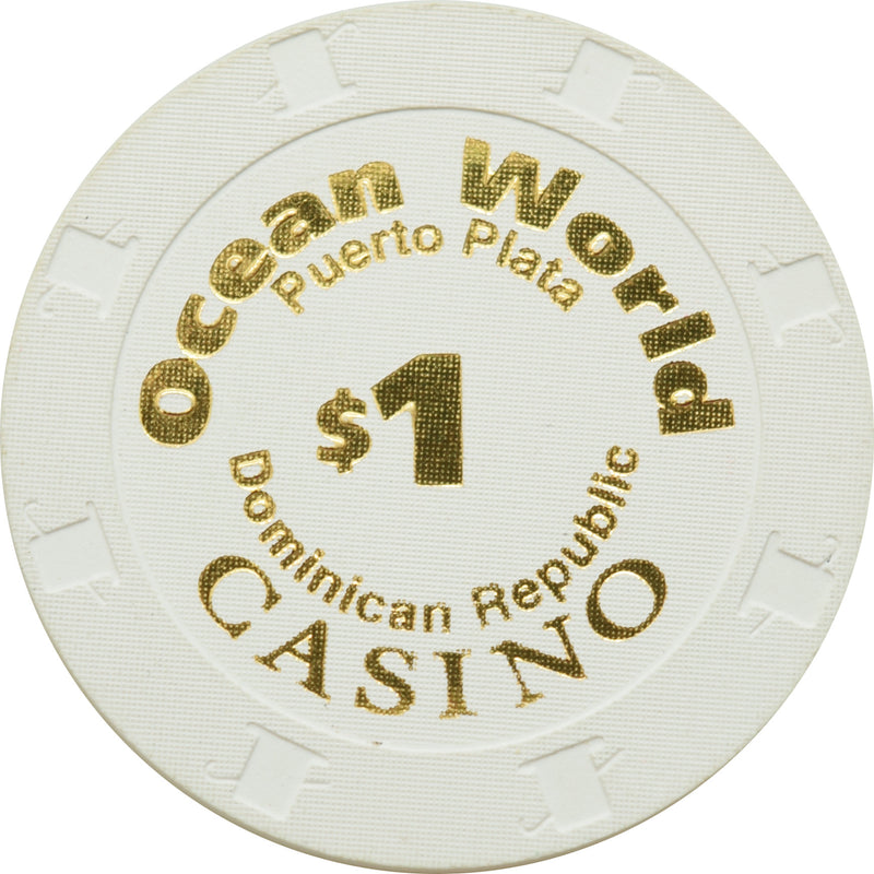 Ocean World Marina Casino Cofresi Beach Dominican Republic $1 Chip