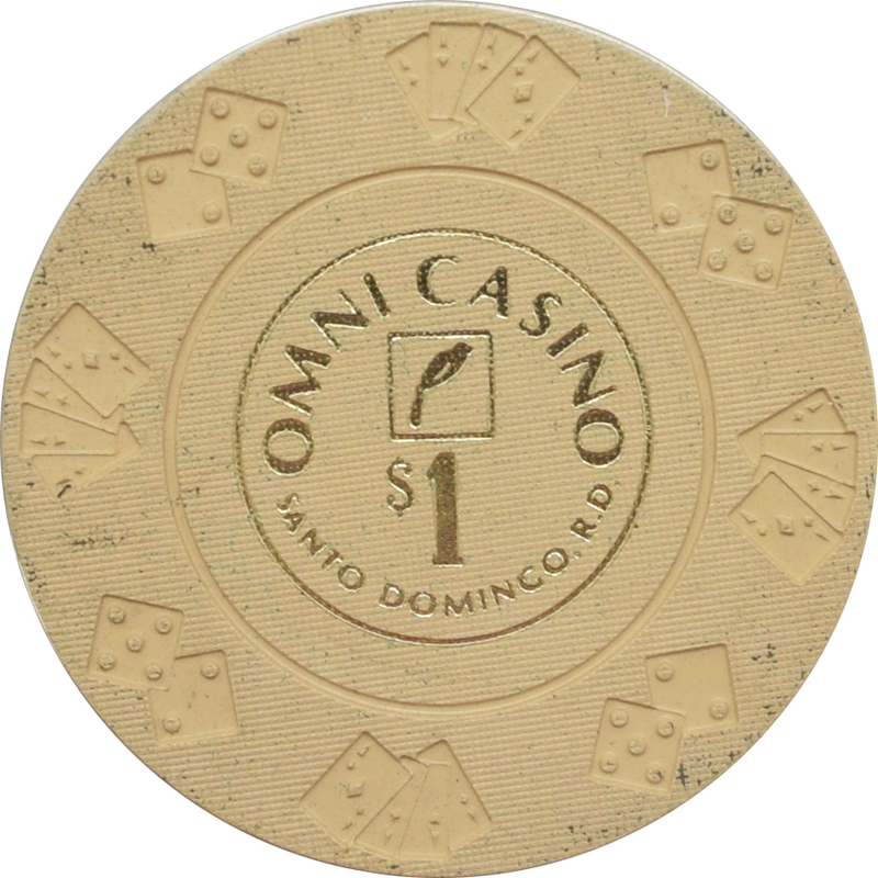 Omni (Sheraton) Casino Santo Domingo Dominican Republic $1 Beige Chip
