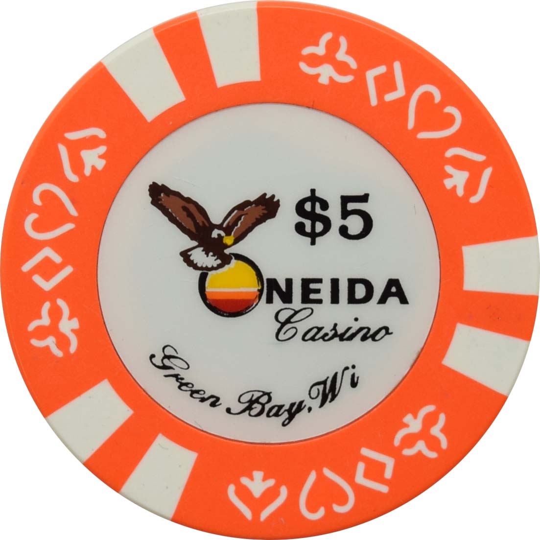 Oneida Casino Green Bay Wisconsin $5 Chip