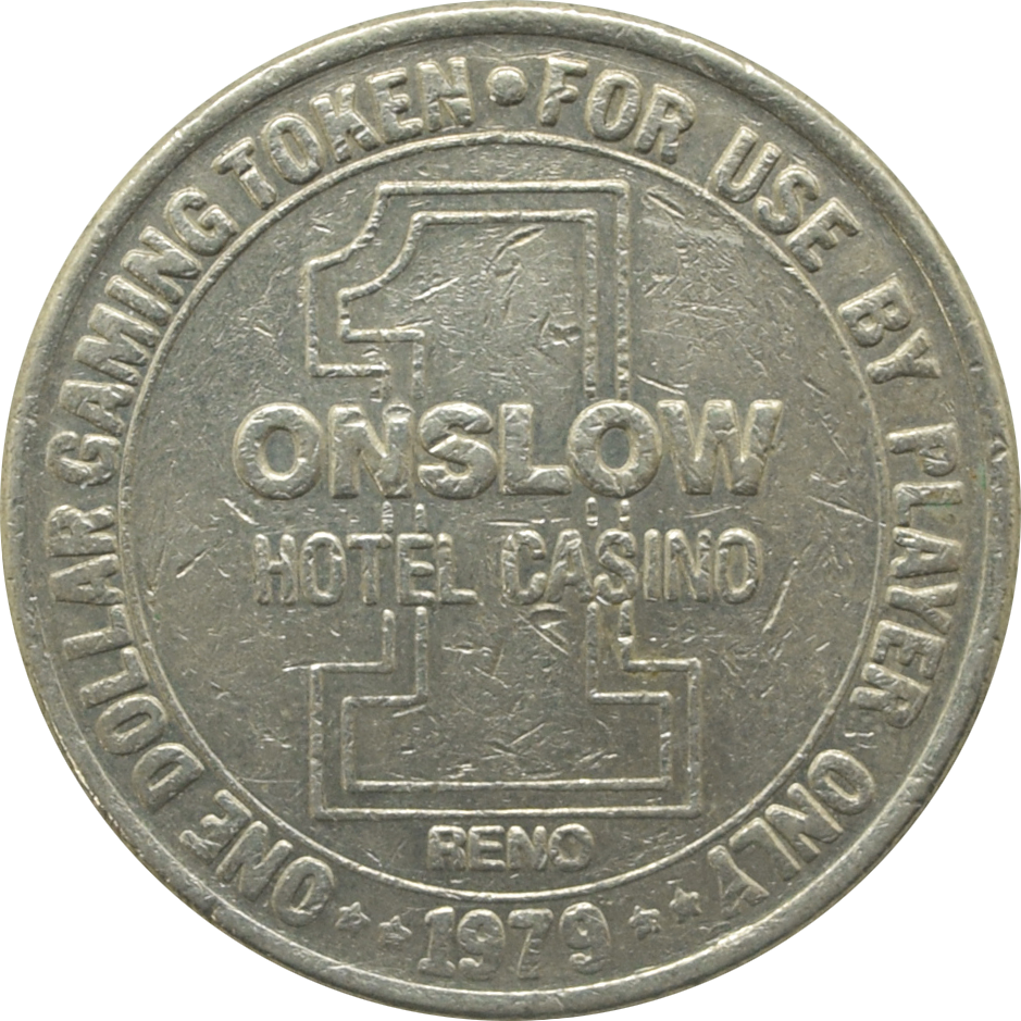 Onslow Hotel Casino Reno Nevada $1 Token 1979