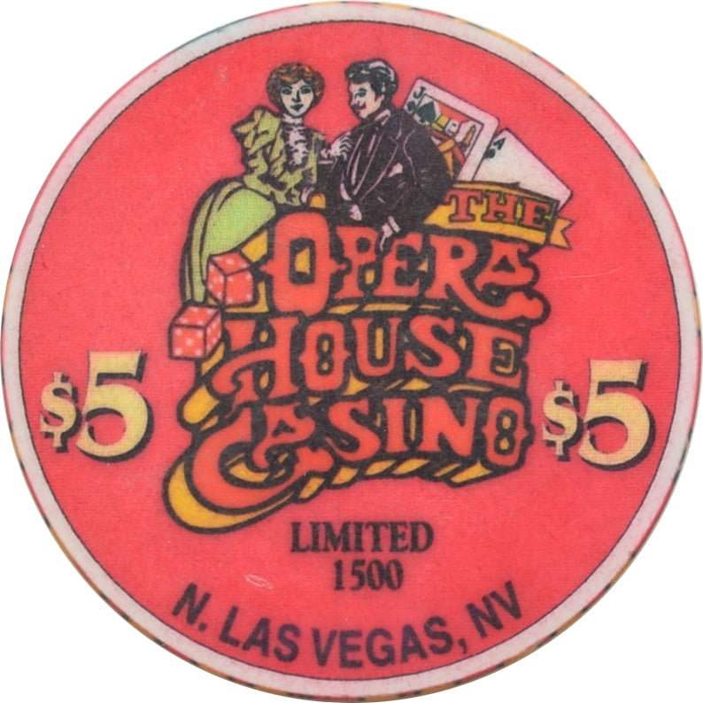 Opera House Casino N. Las Vegas Nevada $5 Christmas Chip 1996