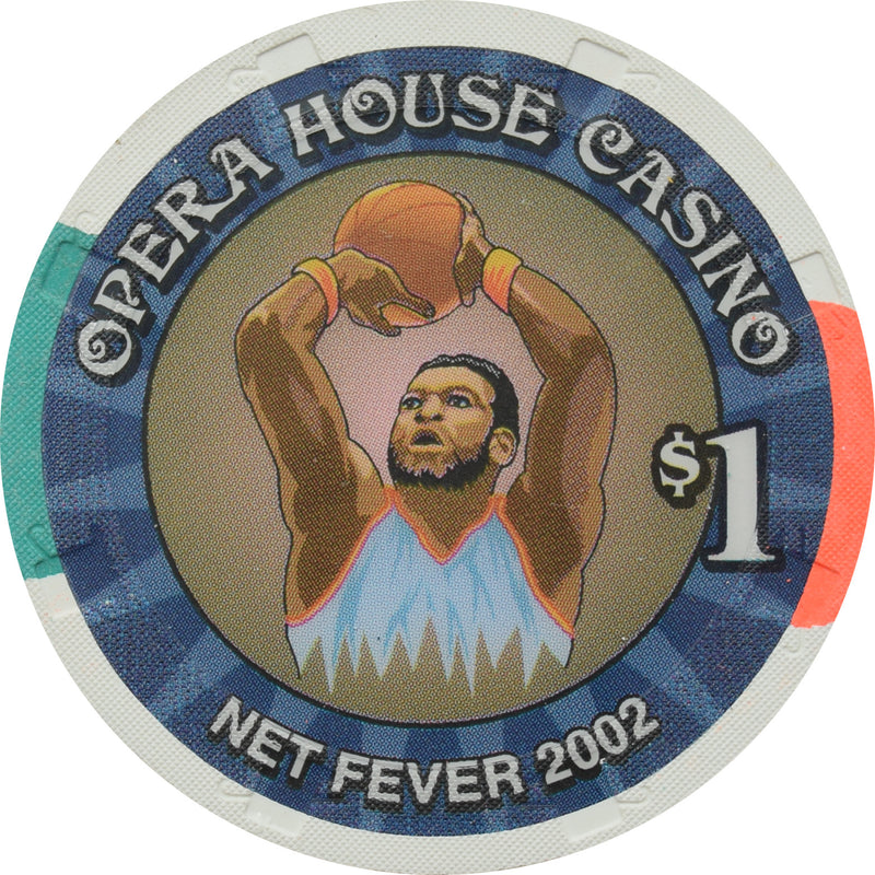 Opera House Casino N. Las Vegas Nevada $1 Chip Net Fever 2002