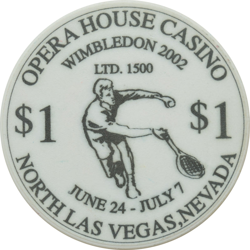 Opera House Casino N. Las Vegas Nevada $1 Chip Wimbledon 2002