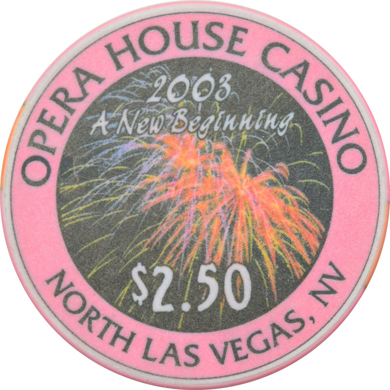 Opera House Casino Las Vegas Nevada $2.50 Historic Events Chip 2002