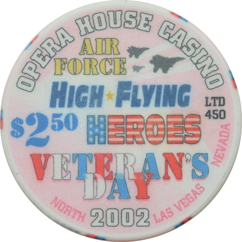 Opera House Casino N. Las Vegas Nevada $2.50 Chip Veteran's Day 2002