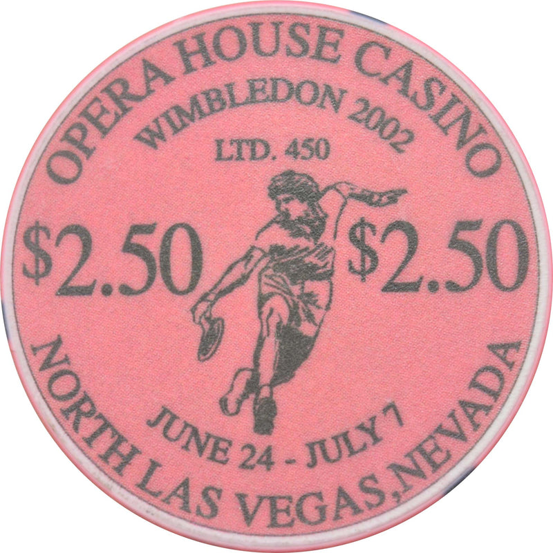 Opera House Casino Las Vegas Nevada $2.50 Wimbledon Chip 2002