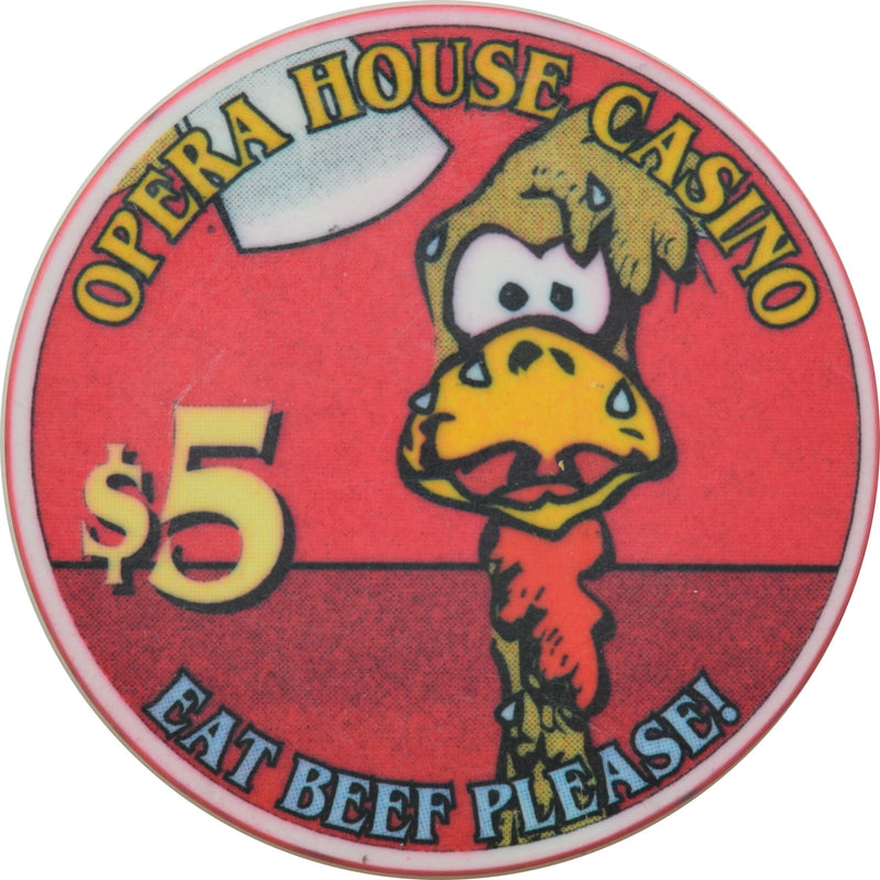 Opera House Casino N. Las Vegas Nevada $5 Chip Thanksgiving 1996