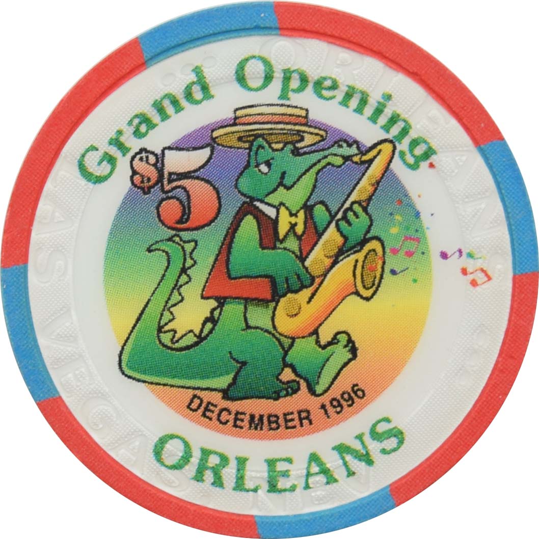 Orleans Casino Henderson Nevada $5 Grand Opening Chip 1996