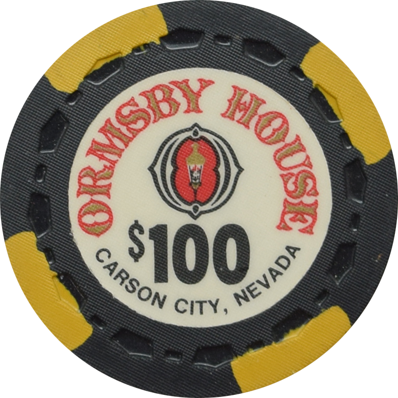 Ormsby House Casino Carson City Nevada $100 Chip 1972