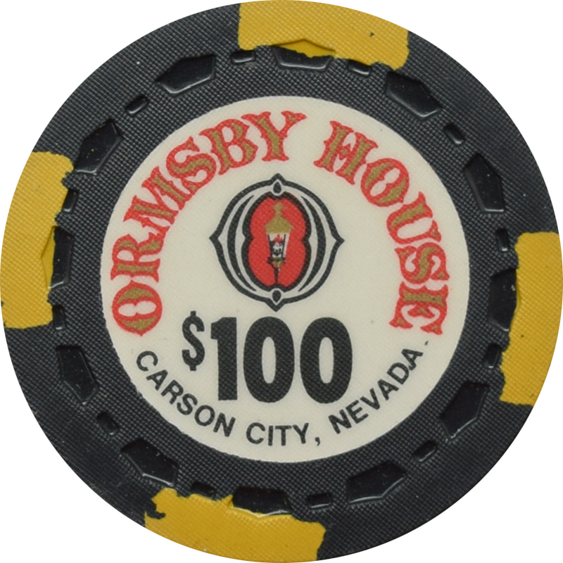 Ormsby House Casino Carson City Nevada $100 Chip 1972