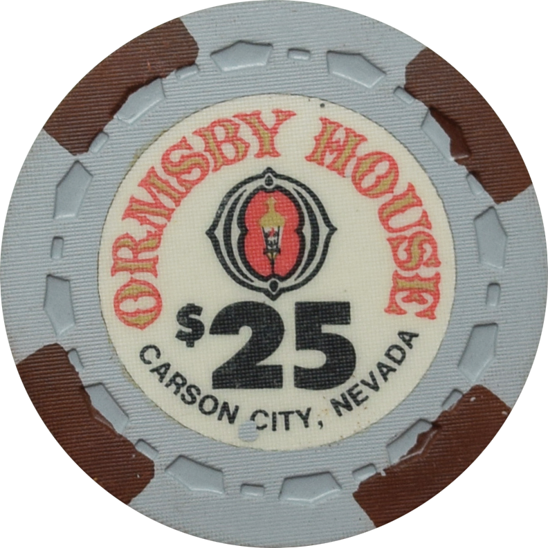 Ormsby House Casino Carson City Nevada $25 Chip 1972
