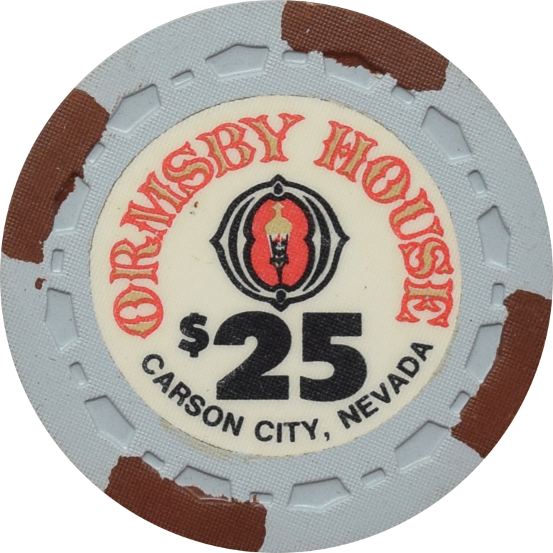 Ormsby House Casino Carson City Nevada $25 Chip 1972