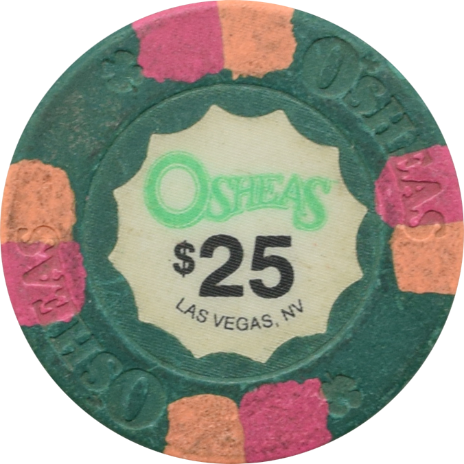 O'sheas Casino Las Vegas Nevada $25 Chip 2000