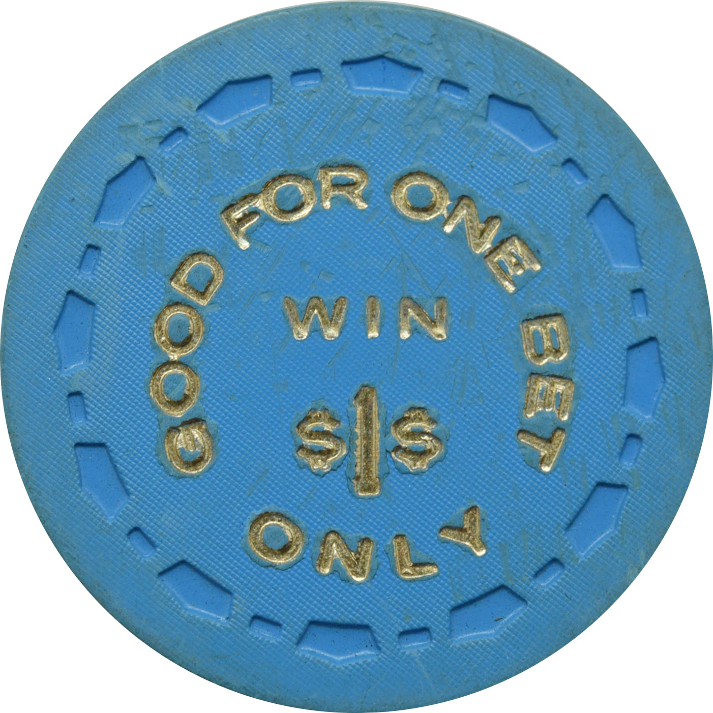 Overland Hotel Casino Reno Nevada  $1 Non-Redeemable Chip 1972