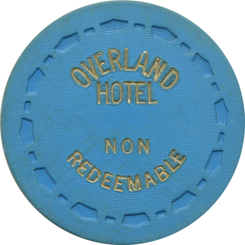 Overland Hotel Casino Reno Nevada  $1 Non-Redeemable Chip 1972
