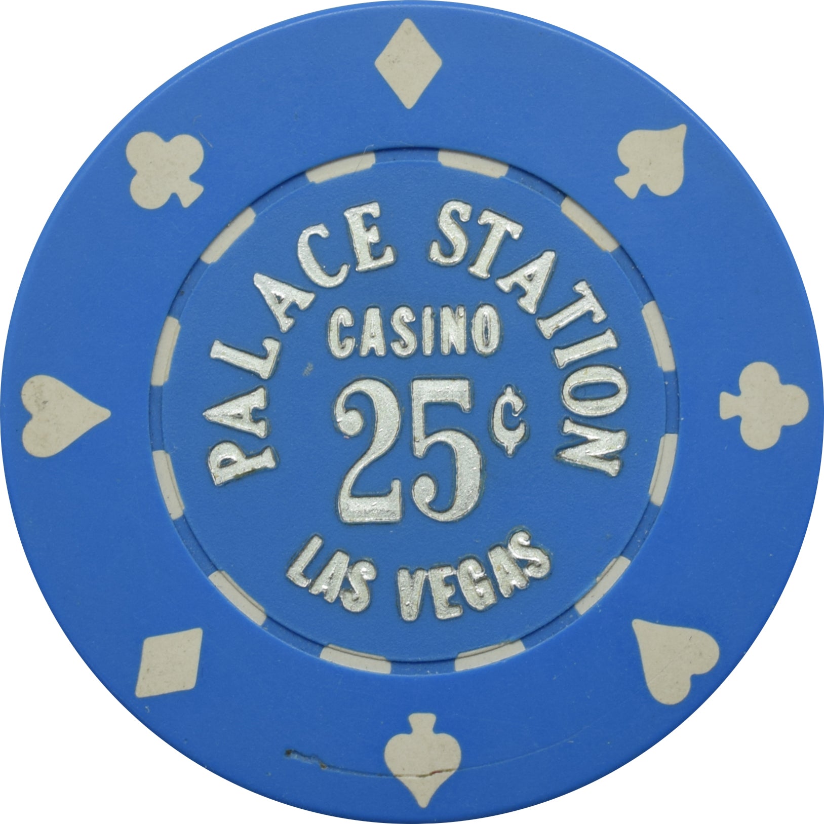 Palace Station Casino Las Vegas Nevada 25 Cent Chip 1989