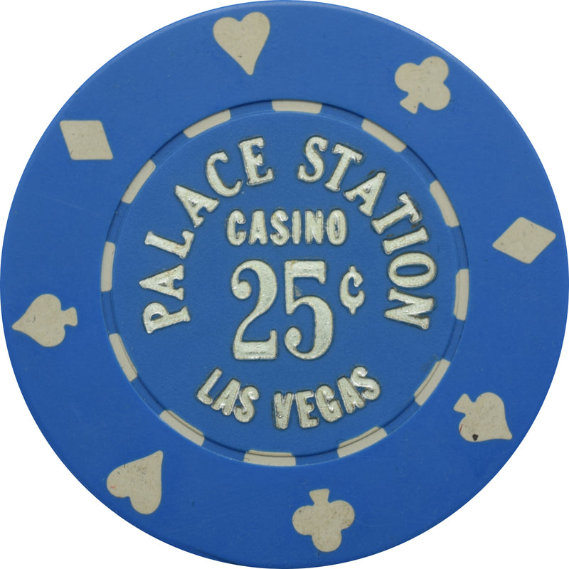 Palace Station Casino Las Vegas Nevada 25 Cent Chip 1989