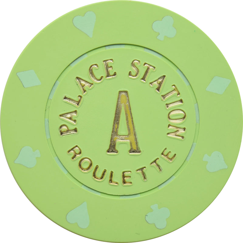 Palace Station Casino Las Vegas Nevada Green Roulette A Chip 1988