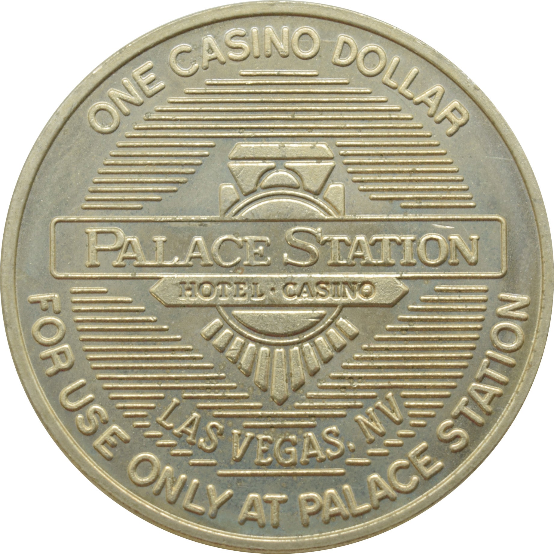 Palace Station Casino Las Vegas Nevada $1 Token 1987
