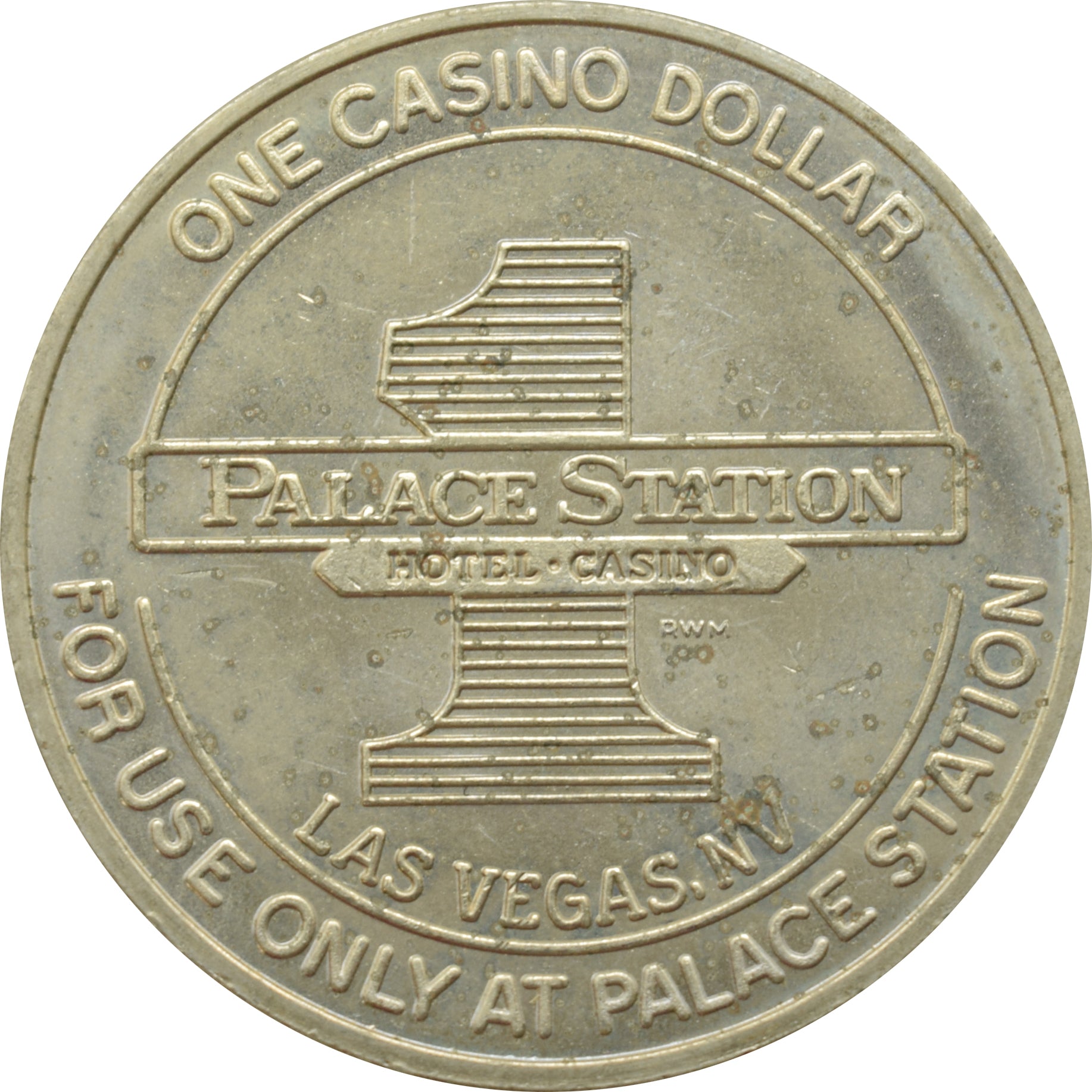 Palace Station Casino Las Vegas Nevada $1 Token 1987