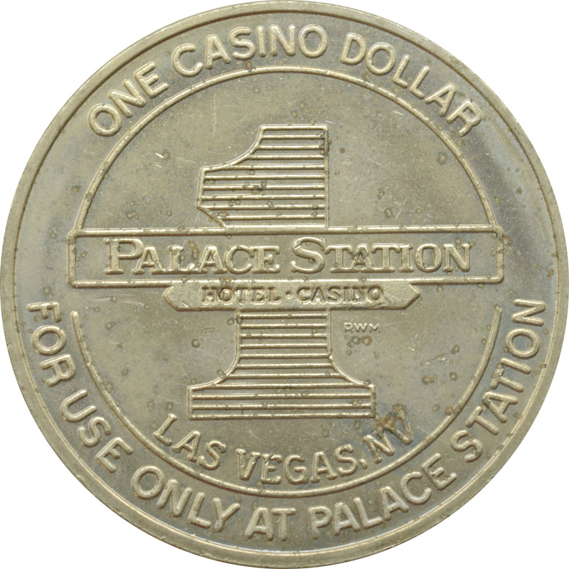 Palace Station Casino Las Vegas Nevada $1 Token 1987