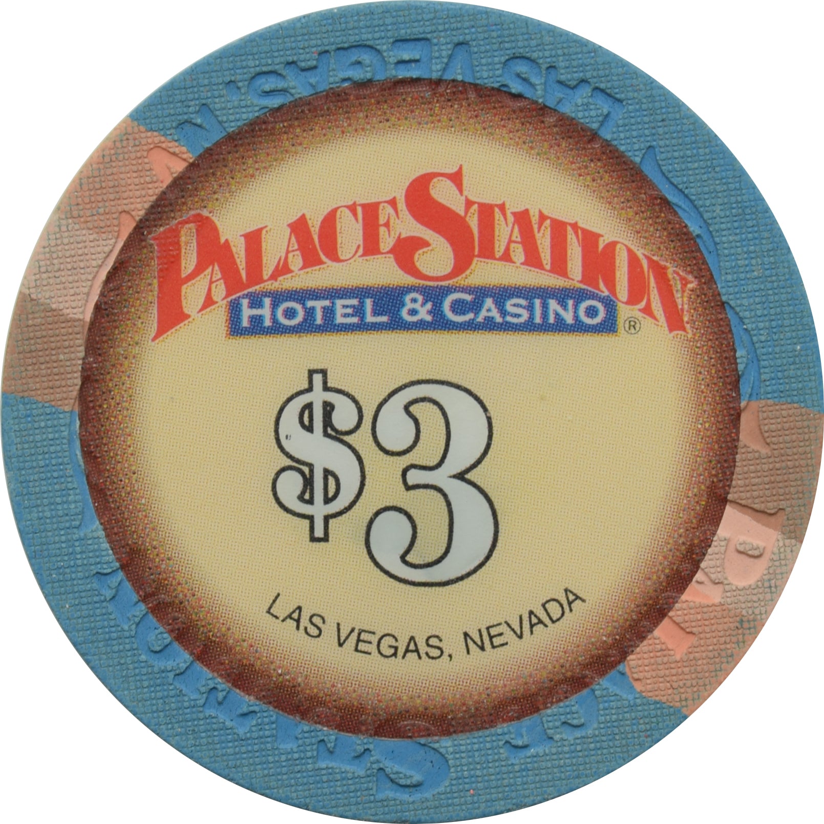 Palace Station Casino Las Vegas Nevada $3 Chip 2001