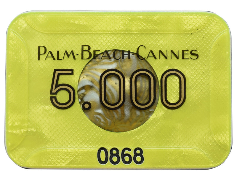 Casino le Palm Beach Cannes France ₣5000 Plaque