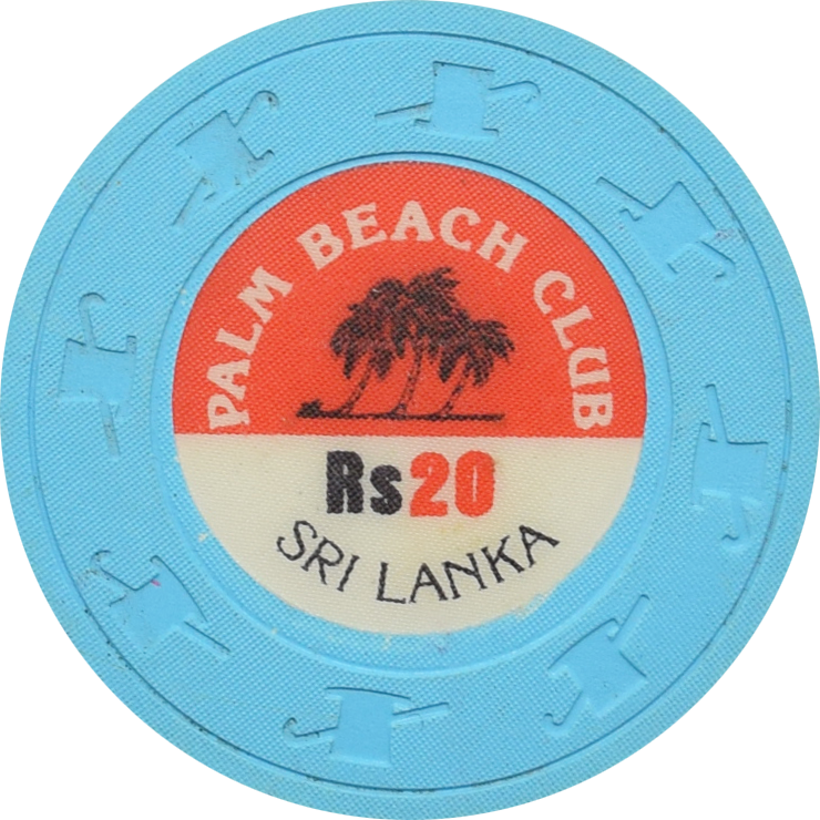 Palm Beach Club Casino Colombo Sri Lanka Rs 20 Chip