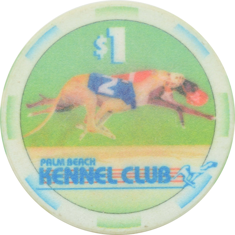 Palm Beach Kennel Club Casino Palm Beach Florida $1 Chip