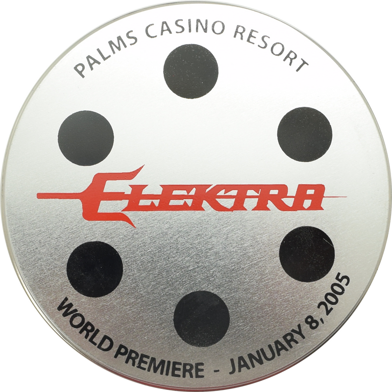 Palms Resort Casino Las Vegas Nevada $10 Elektra World Premiere Tin with Chip 2005