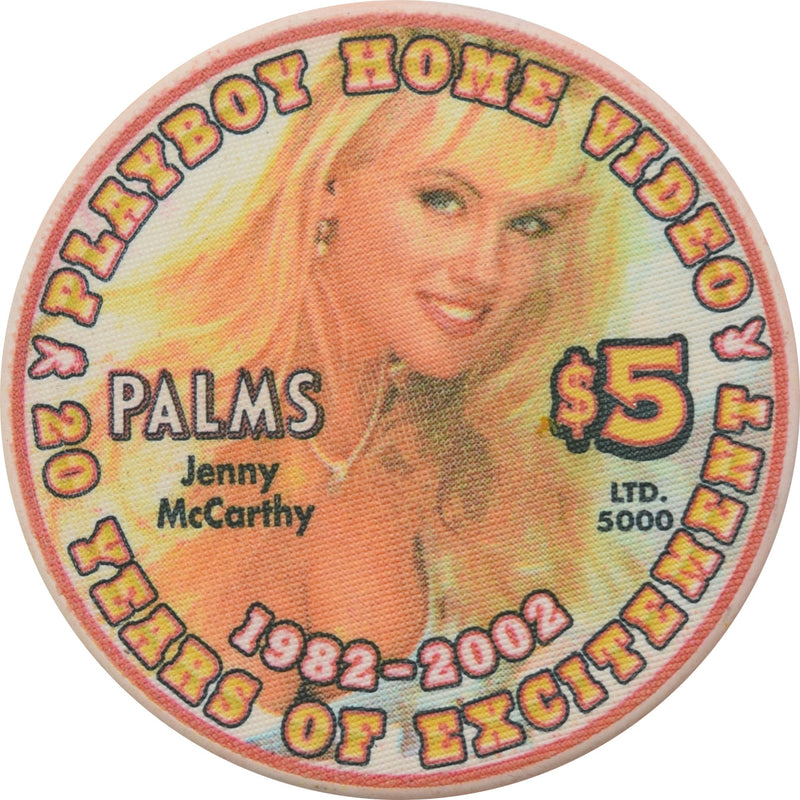 Palms Playboy Club Casino Las Vegas Nevada $5 Jenny McCarthy Chip 2002