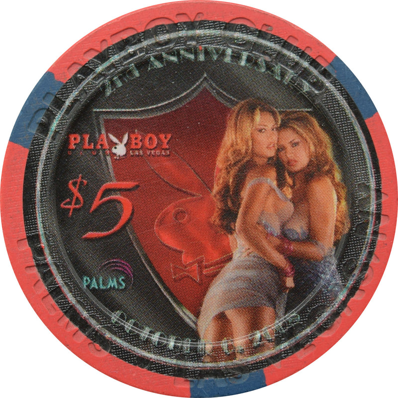 Palms Playboy Club Casino Las Vegas Nevada $5 2nd Anniversary Chip 2008