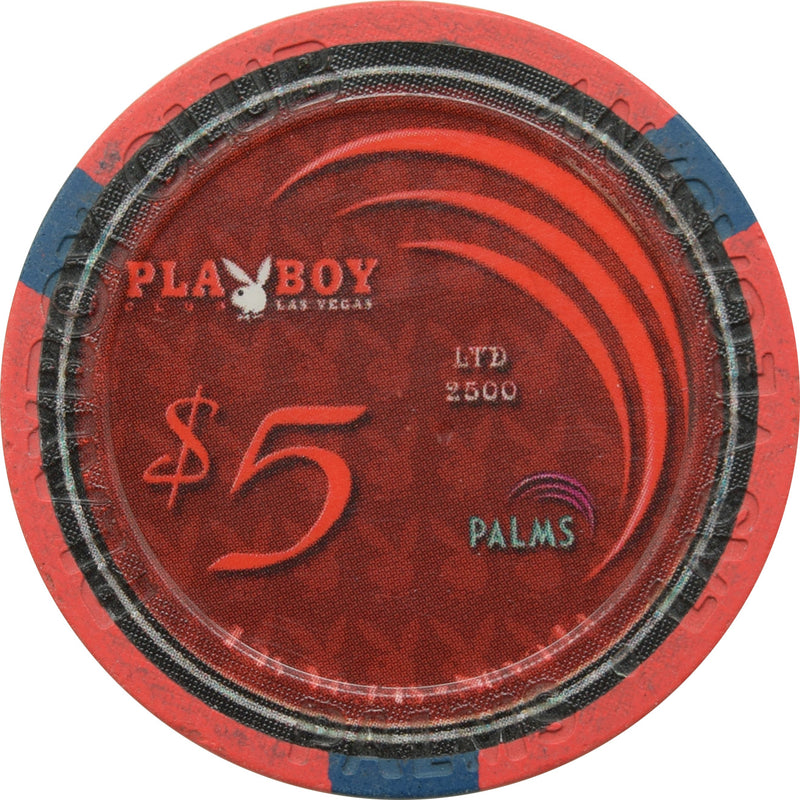 Palms Playboy Club Casino Las Vegas Nevada $5 2nd Anniversary Chip 2008